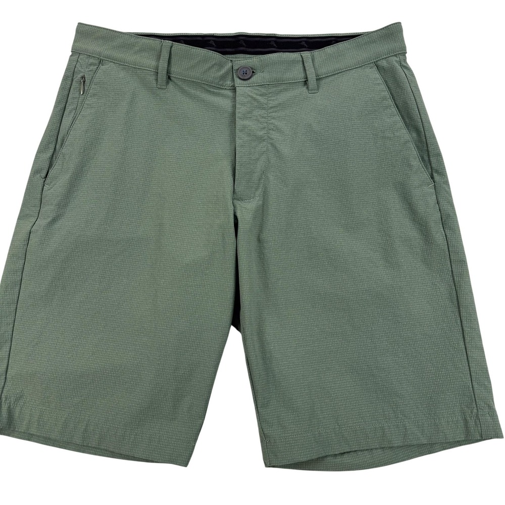 Tommy Bahama Chip Shot IslandZone Performance Shorts Mens 32 Green Golf Athletic